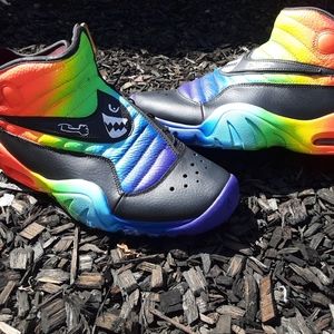 Custom Nike air Ndestruckt Rainbow Rodman